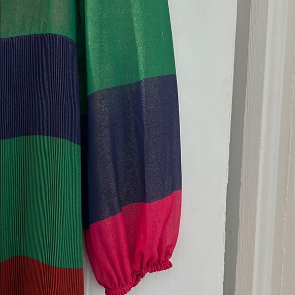 Boden Striped Dress.Side zipper. Bust measures 20”.Shoulder to hem is ~52” - Picture 2 of 6